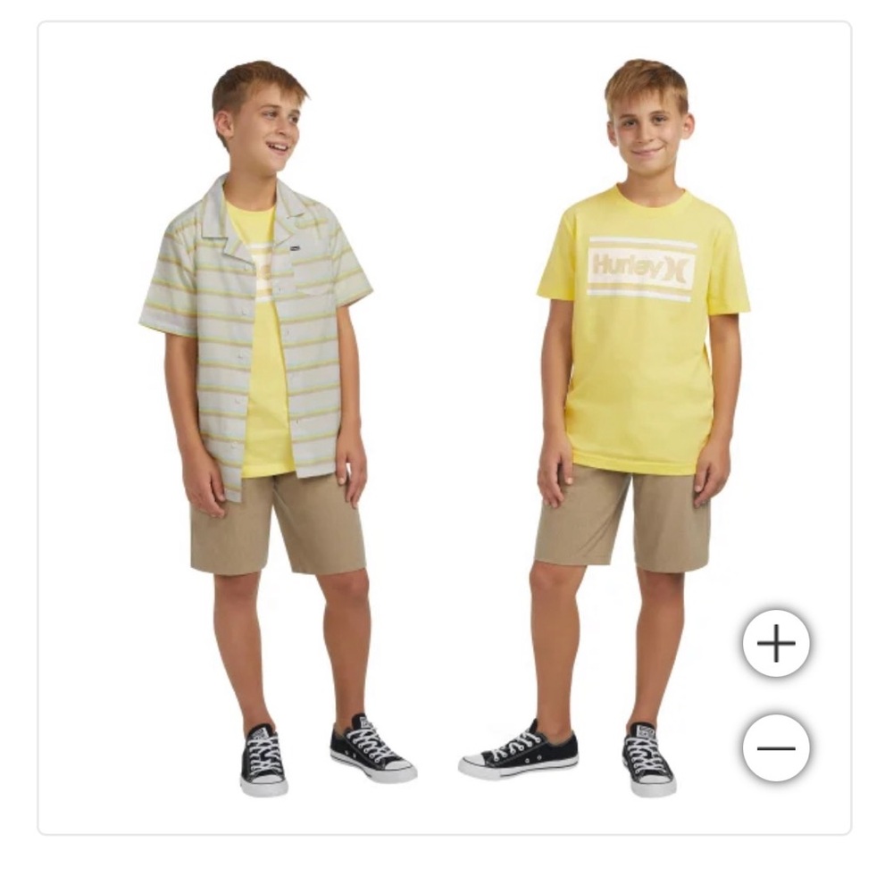 BNWT Boys Hurley Button Down and Tee set